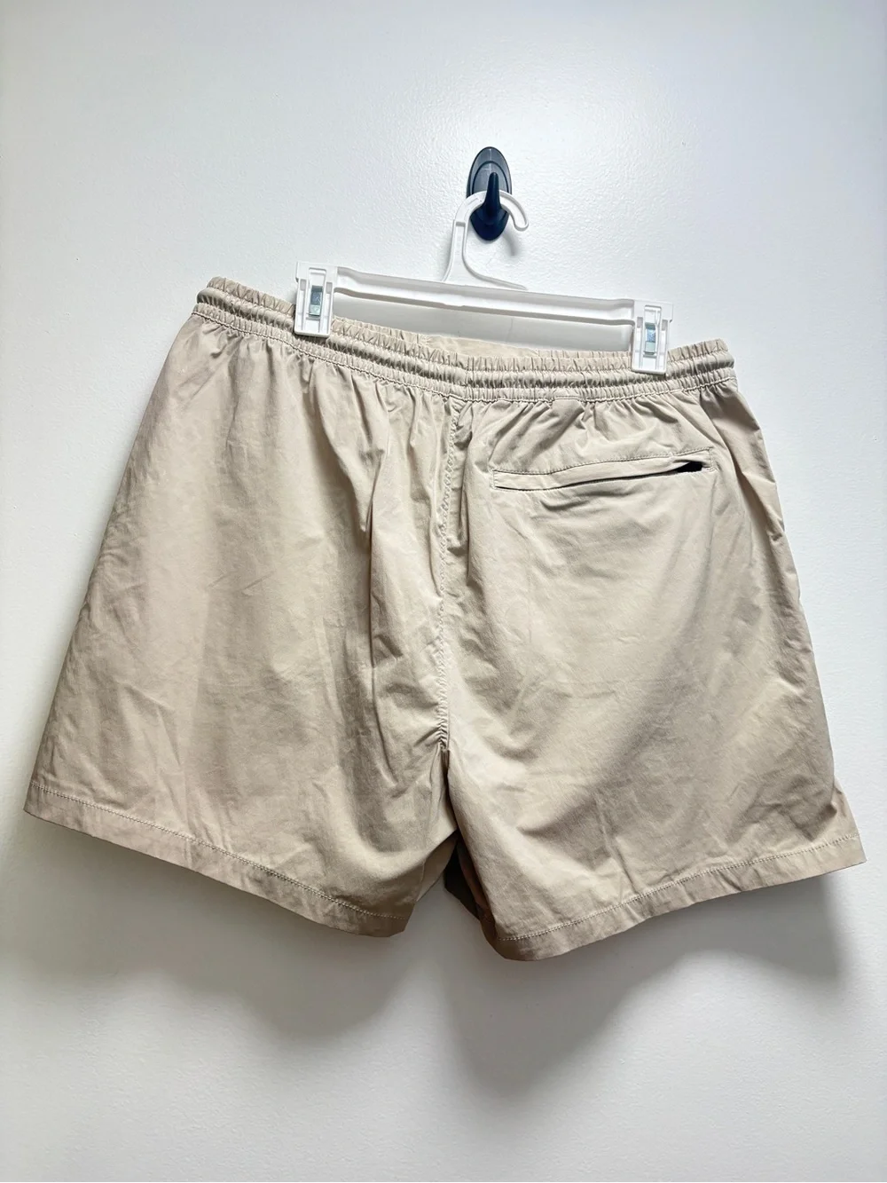 LEGENDS Men's Beige Quick-Dry Swim Trunks with Drawstring Waist
